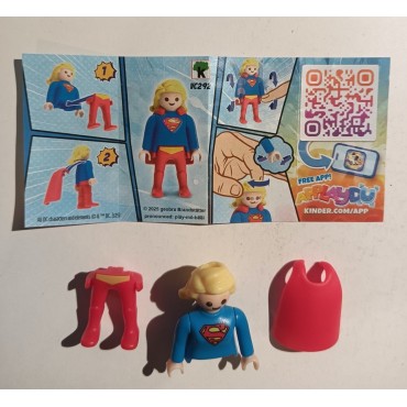 PLAYMOBIL FI?URES 02 SUPERGIRL DC COMICS CHARACTERS Kinder eggs limited edition
