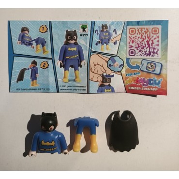 PLAYMOBIL FI?URES 07 BATGIRL DC COMICS CHARACTERS Kinder eggs limited edition