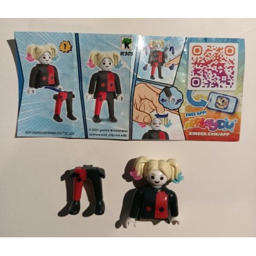 PLAYMOBIL FI?URES 13 HARLEY QUEEN DC COMICS CHARACTERS uova Kinder limited edition