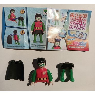 PLAYMOBIL FI?URES 15 ROBIN DC COMICS CHARACTERS Kinder eggs limited edition