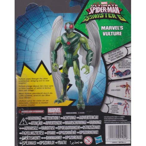 ULTIMATE SPIDER MAN THE SINISTER 6 ACTION FIGURE 6" - 15 cm MARVEL'S VOLTURE Hasbro B6853
