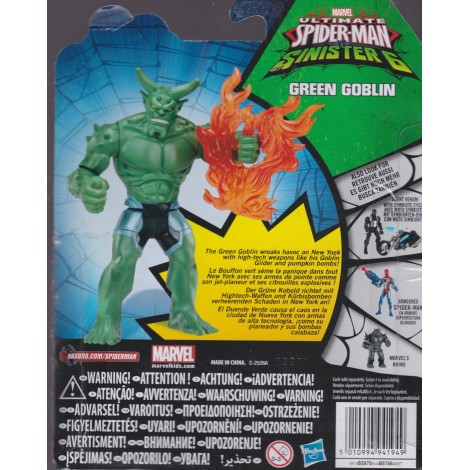 ULTIMATE SPIDER MAN THE SINISTER 6 ACTION FIGURE 6" - 15 cm  ARNIM ZOLA  Hasbro B6849