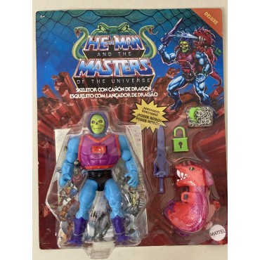 MASTERS OF THE UNIVERSE 6" - 15  cm SKELETOR WITH DRAGON CANNON ACTION FIGURE Mattel HKM88