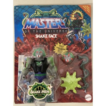 MASTERS OF THE UNIVERSE 6" - 15  cm SNAKE FACE ACTION FIGURE Mattel HKM87