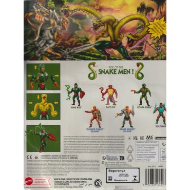 MASTERS OF THE UNIVERSE 6" - 15  cm KING HISS -SNAKE MEN ACTION FIGURE Mattel HKM80