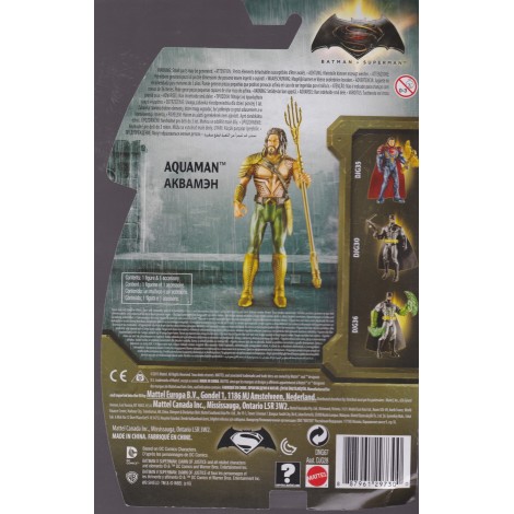 BATMAN V SUPERMAN ACTION FIGURE 6" - 15 cm  AQUAMAN  Mattel DNG67
