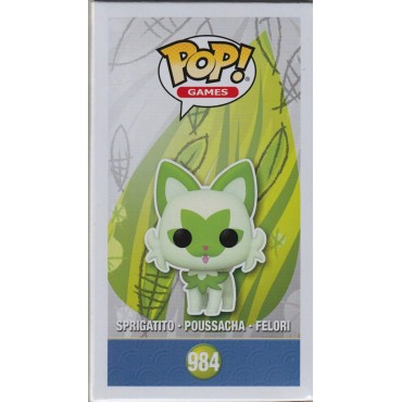 FUNKO POP! GAMES 984 SPRIGATITO - POUSSCHA - FELORI POKEMON