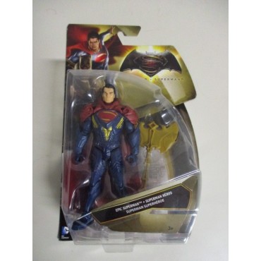 BATMAN V SUPERMAN ACTION FIGURE 6" - 15 cm  EPIC SUPERMAN Mattel  DJG 35