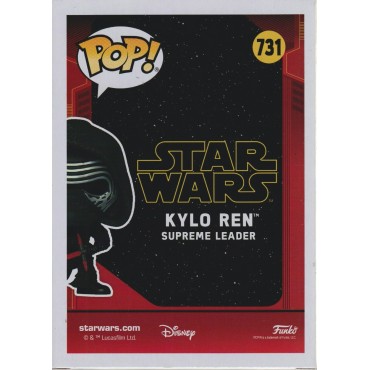 FUNKO POP! STAR WARS 731 KYLO REN SUPREME LEADER  limited edition fall convention BOBBLEHEAD