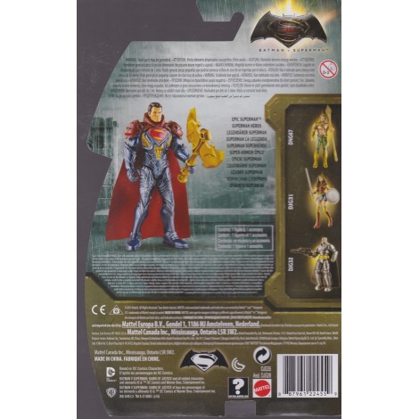 BATMAN V SUPERMAN ACTION FIGURE 6" - 15 cm  EPIC SUPERMAN Mattel  DJG 35