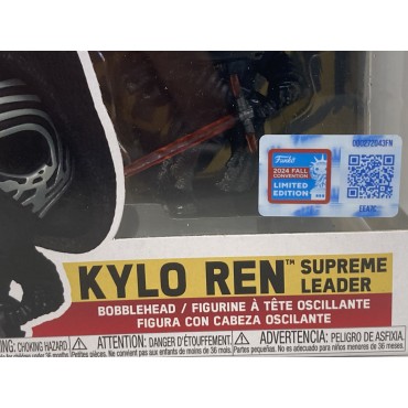 FUNKO POP! STAR WARS 731 KYLO REN SUPREME LEADER  limited edition fall convention BOBBLEHEAD