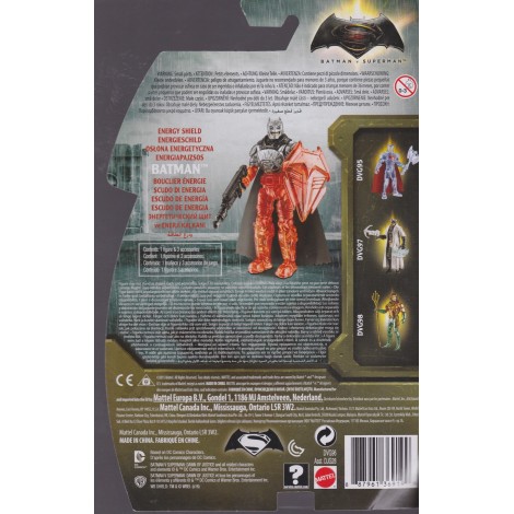 BATMAN V SUPERMAN ACTION FIGURE 6" - 15 cm  ENERGY SHIELD BATMAN Mattel  DVG 96