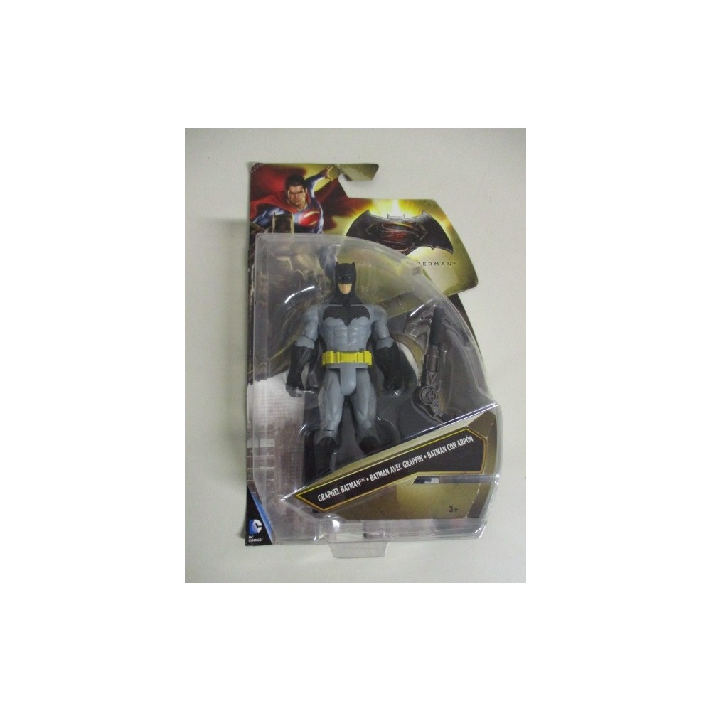 BATMAN V SUPERMAN ACTION FIGURE 6" - 15 cm  GRAPNEL BATMAN Mattel  DJG 30