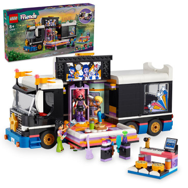 LEGO FRIENDS 42619  POP STAR MUSIC TOUR BUS