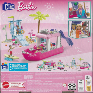 MATTEL MEGA HPN 79 BARBIE MALIBU DREAM BOAT Construction set