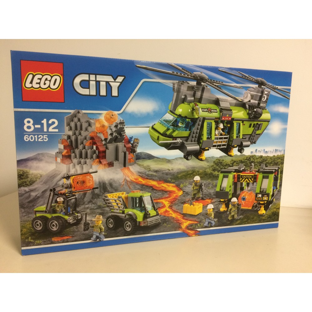 LEGO CITY 60125 L'ELICOTTERO DA CARICO PESANTE VULCANICO