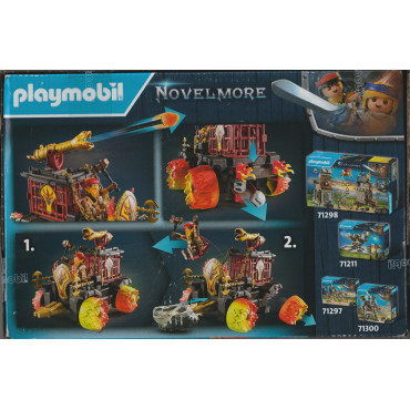PLAYMOBIL NOVELMORE 71299 FLAMING BATTLE CART OF THE BURNHAM RAIDERS