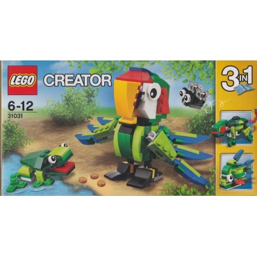 LEGO CREATOR 31031 ANIMALI DELLA FORESTA PLUVIALE 3 IN 1