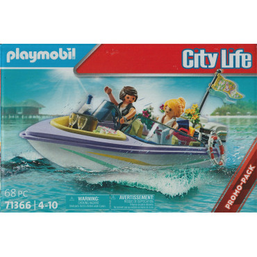 PLAYMOBIL CITY LIFE 71366 MOTOSCAFO DEGLI SPOSI - PROMO PACK