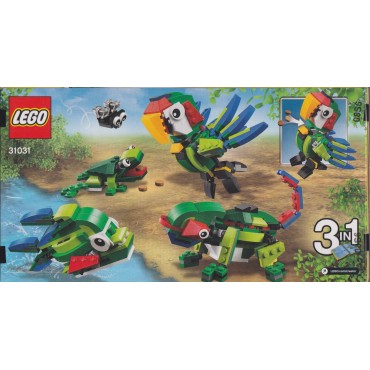 LEGO CREATOR 31031 ANIMALI DELLA FORESTA PLUVIALE 3 IN 1