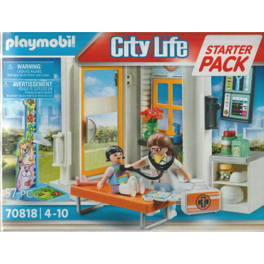 PLAYMOBIL CITY LIFE 70818 AMBULATORIO PEDIATRICO - STARTER PACK