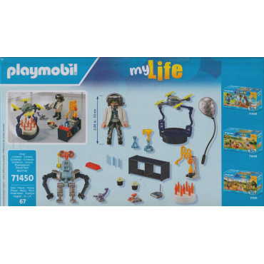 PLAYMOBIL MY LIFE 71450 SCIENZIATO CON ROBOT