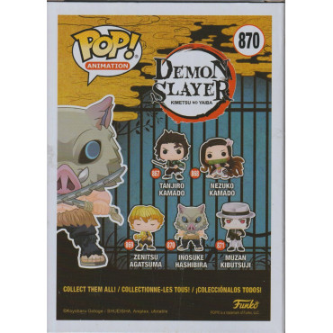 FUNKO POP! ANIMATION 870 INOSUKE HASHIBIRA - DEMON SLAYER