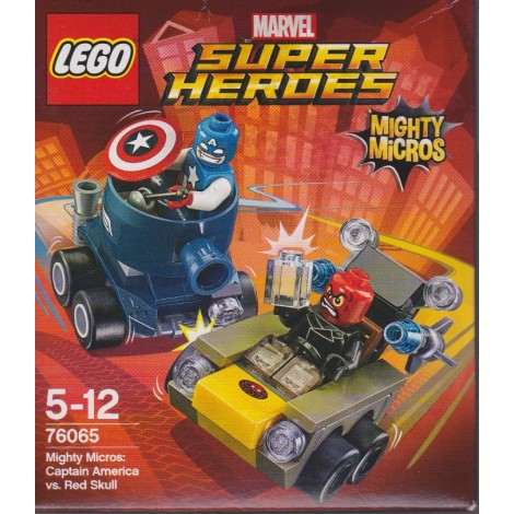 LEGO SUPER HEROES 76065 MIGHTY MICROS CAPTAINA AMERICA CONTRO TESCHIO ROSSO