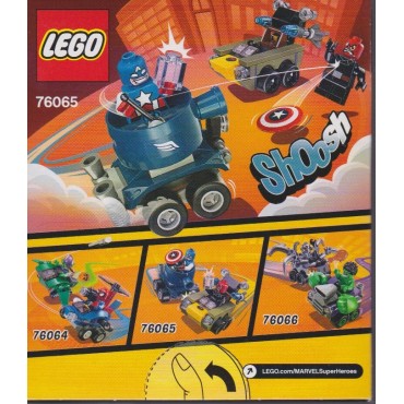 LEGO SUPER HEROES 76065 MIGHTY MICROS CAPTAINA AMERICA CONTRO TESCHIO ROSSO
