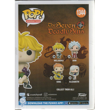 FUNKO POP! ANIMATION 1344 SPECIAL EDITION MELIODAS  THE SEVEN DEADLY SINS