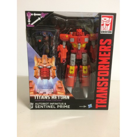 TRANSFORMERS ACTION FIGURE TITANS RETURNS LEADER CLASS AUTOBOT APEX & POWERMASTER OPTIMUS PRIME