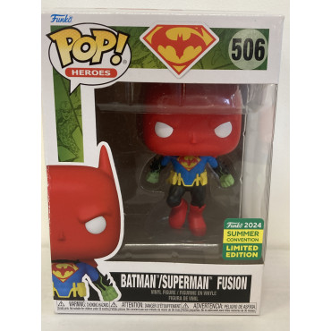 FUNKO POP! HEROES 506 scatola danneggiata BATMAN / SUPERMAN FUSION 2024 summer convention  limited edition