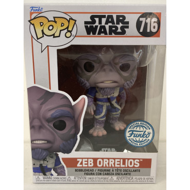 FUNKO POP! STAR WARS 716 BOBBLEHEAD ZEB ORRELIOS special edition