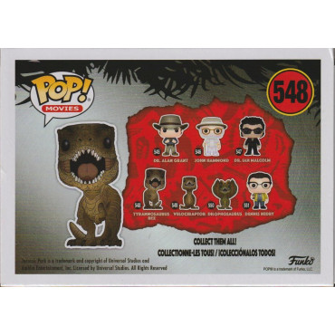 FUNKO POP!  MOVIES 548 TYRANNOSAURUS REX  JURASSIC PARK 25th ANNIVERSARY