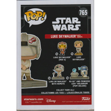 FUNKO POP! STAR WARS 765 LUKE SKYWALKER WITH REMOTE BOBBLEHEAD