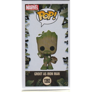 FUNKO POP! MARVEL 1393 GROOT AS IRON MAN Bobblehead  WE ARE GROOT