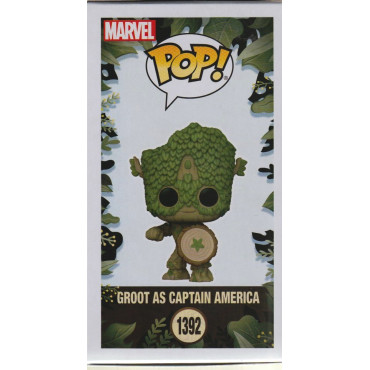 FUNKO POP! MARVEL 1392 GROOT AS CAPTAIN AMERICA Bobblehead -  WE ARE GROOT