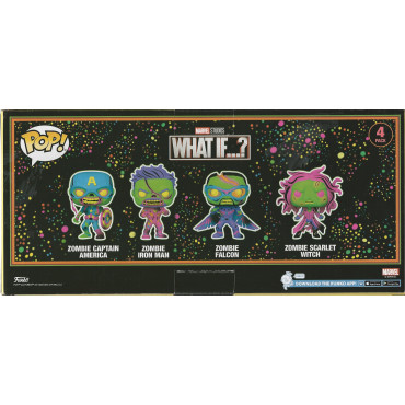 FUNKO POP! MARVEL 4 PACK special edition WHAT IF ... ?  BLACKLIGHT ZOMBIES