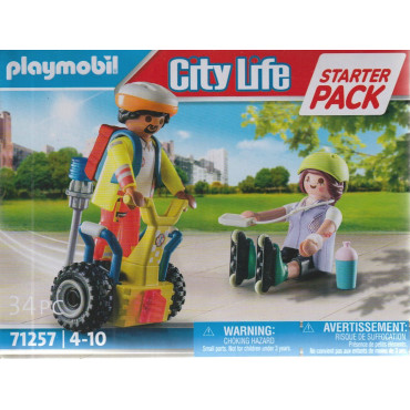 PLAYMOBIL CITY LIFE 71257 RESCUE WITH BALANCE RACER STARTER PACK