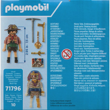 PLAYMOBIL DUO PACK 71796 TREASURES' HUNTER AND MUMMY