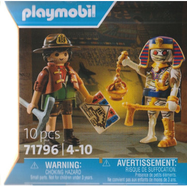 PLAYMOBIL DUO PACK 71796 CERCATORE DI TESORI E MUMMIA