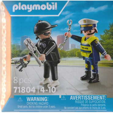 PLAYMOBIL DUO PACK 71804 POLIZIOTTO E SCASSINATORE