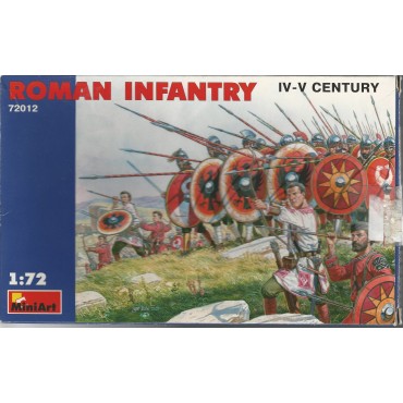 soldatini in plastica scala 1 : 72 MINIART 72012 ROMAN INFANTRY IV - V CENTURY  nuovo con scatola aperta