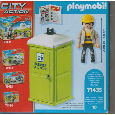 PLAYMOBIL CITY ACTION 71435 MOBILE TOILETTE