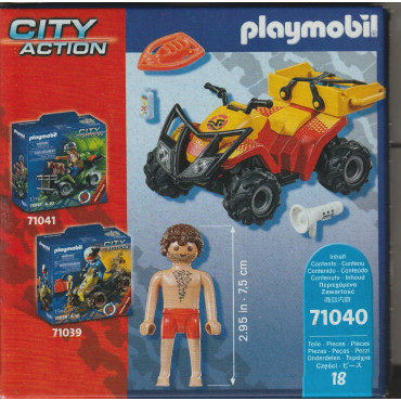 PLAYMOBIL CITY ACTION 71040 PROMO PACK BEACH PATROL QUAD