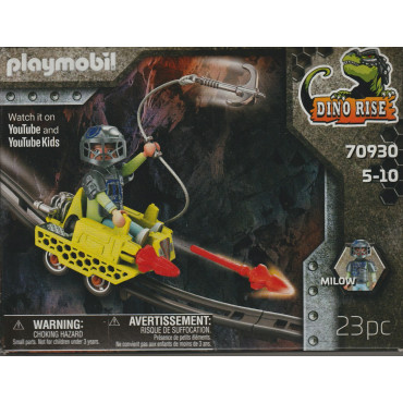 PLAYMOBIL DINO RISE 70930 CARRELLO DA MINIERA LANCIA RAZZI