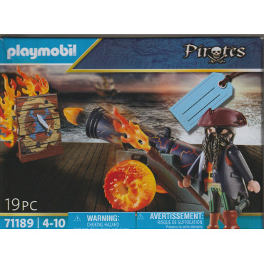 PLAYMOBIL PIRATES 71189 PIRATA CON CANNONE
