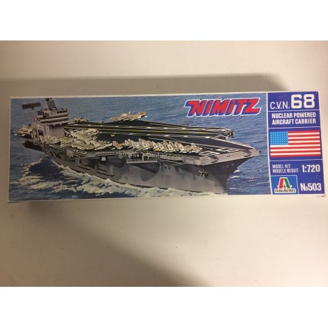 ITALERI N° 503 C.V.N. 68 NIMITZ NUCLEAR POWERED AIRCRAFT CARRIER 