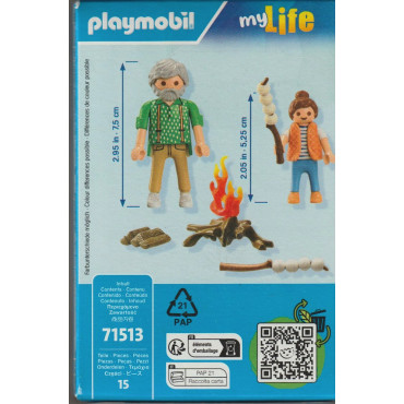 PLAYMOBIL MY LIFE 71513 CAMPFIRE WITH  MARSHMALLOWS
