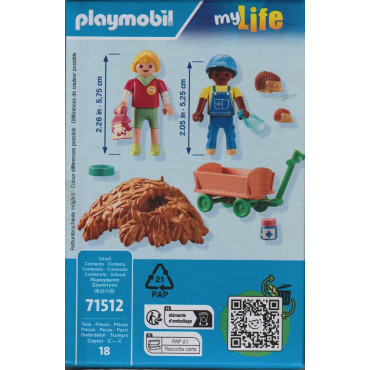 PLAYMOBIL MY LIFE 71512 BAMBINI CON FAMIGLIA DI RICCI